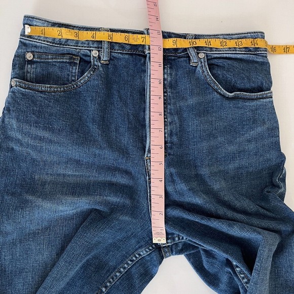 Free People Wales Wide Leg Jeans Womens Sz 28 Medium Wash High Rise Cropped - Picture 12 of 13